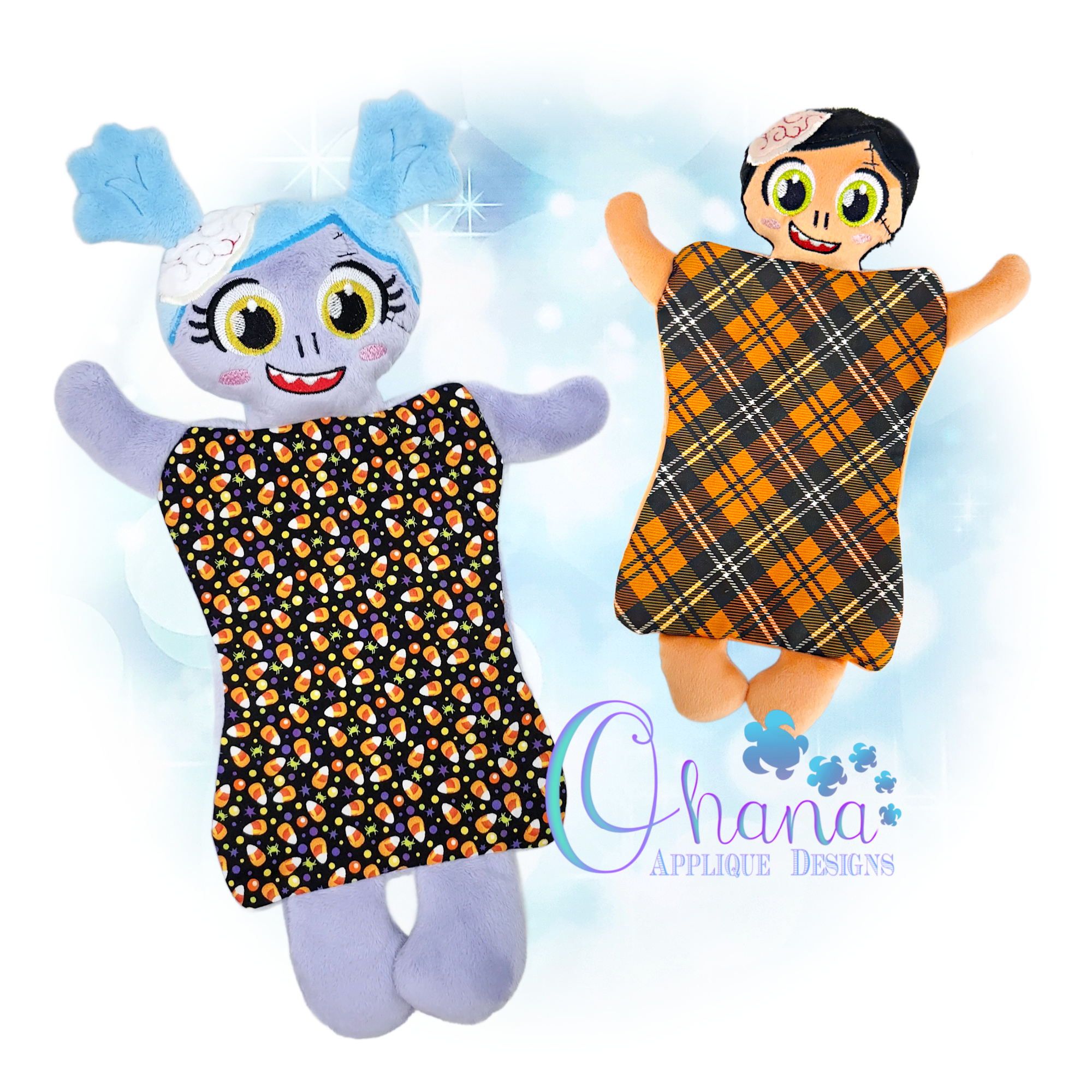 Zombie Lovey Embroidery Design