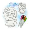 OAD 2510 Alice FCD 2000 LA Alice Flat Coloring Doll