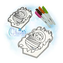 Baby Jesus Flat Coloring