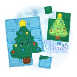 Christmas Tree Puzzle Embroidery