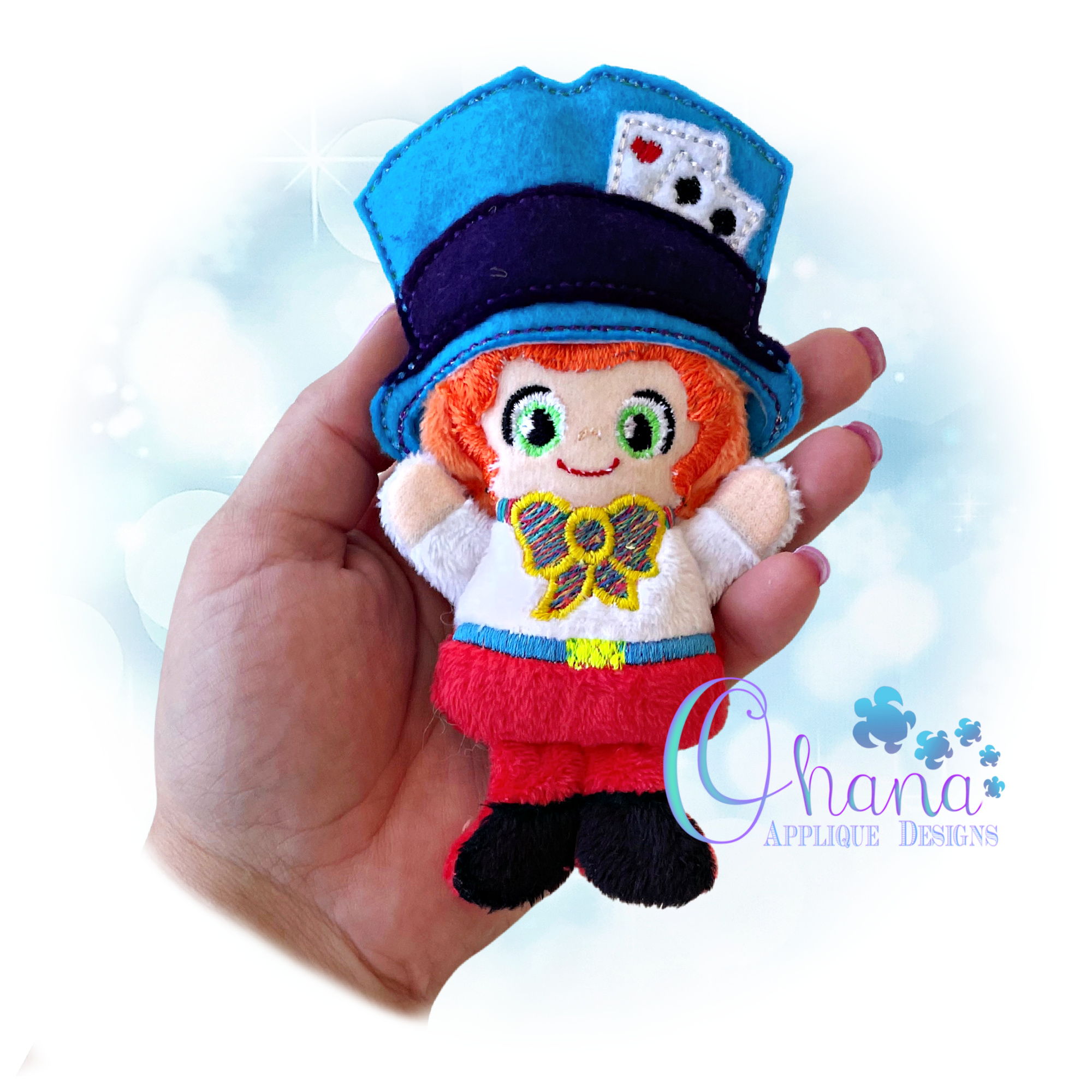 Mad Hatter Stuffie Embroidery