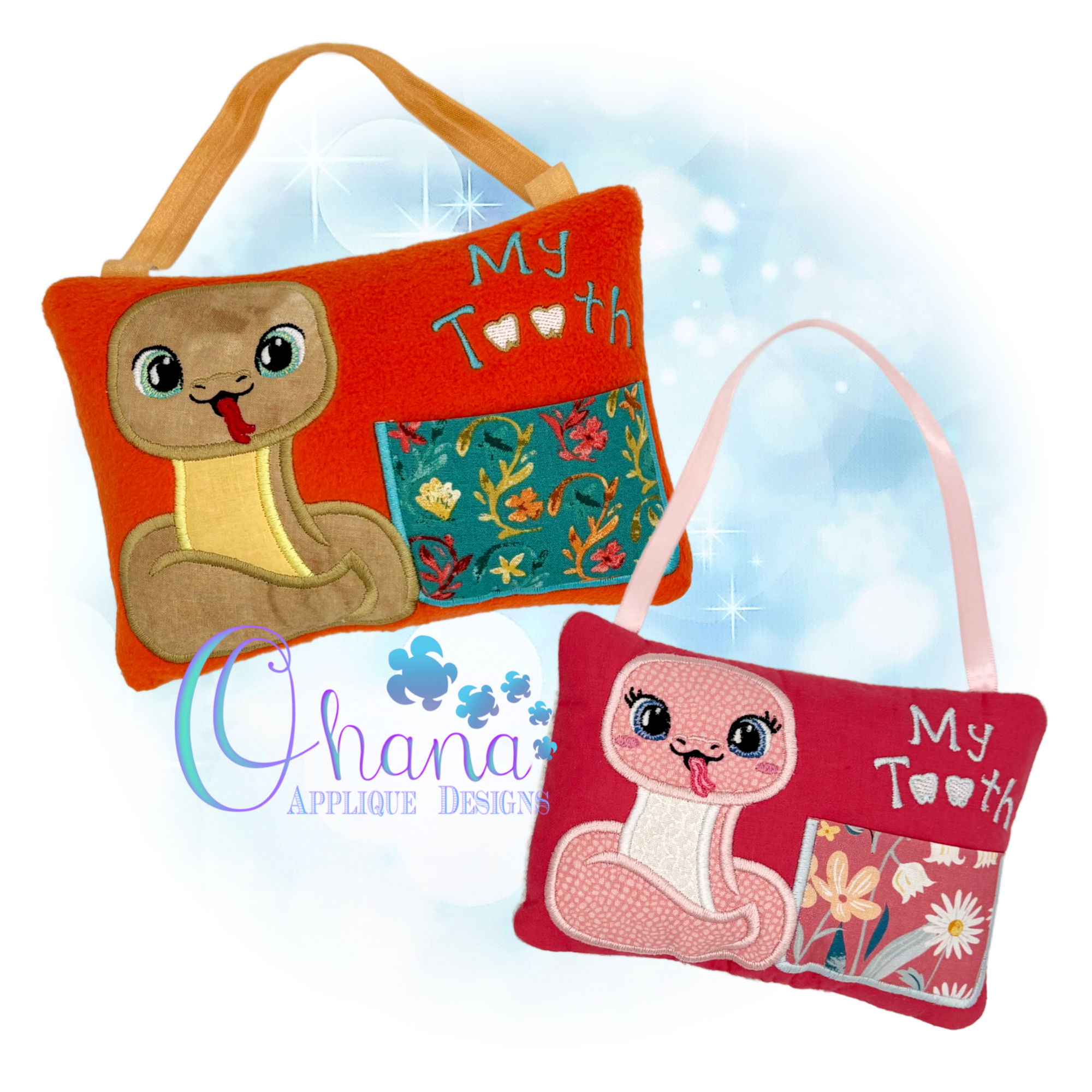 Snake Tooth Fairy Pillow