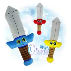 Sword Stuffie Embroidery Design