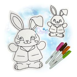White Rabbit Flat Coloring
