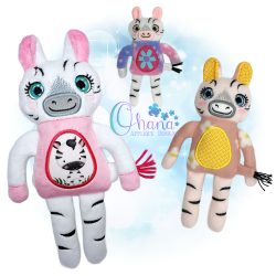 Zebra Rag Doll Stuffie
