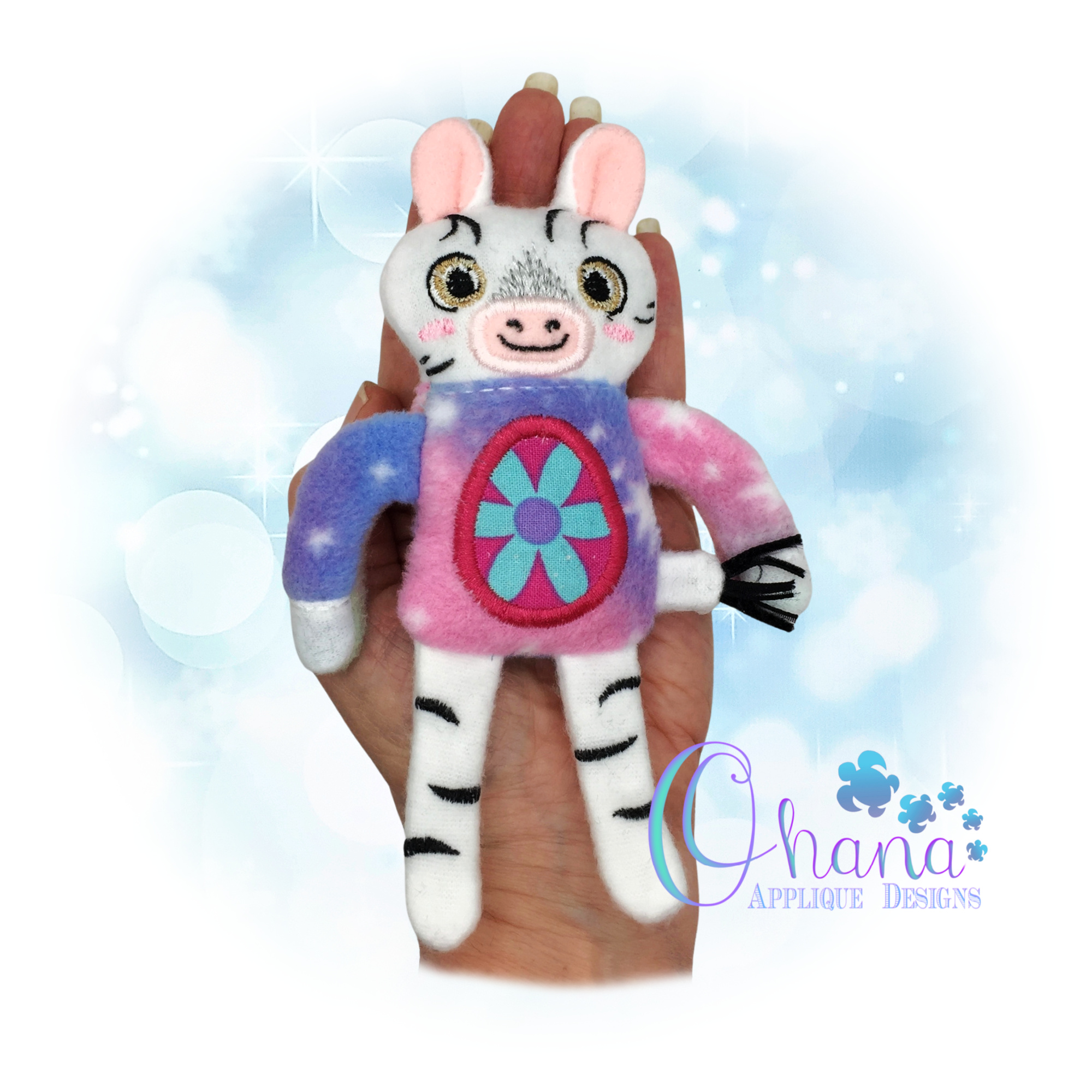 Zebra Rag Doll Stuffie