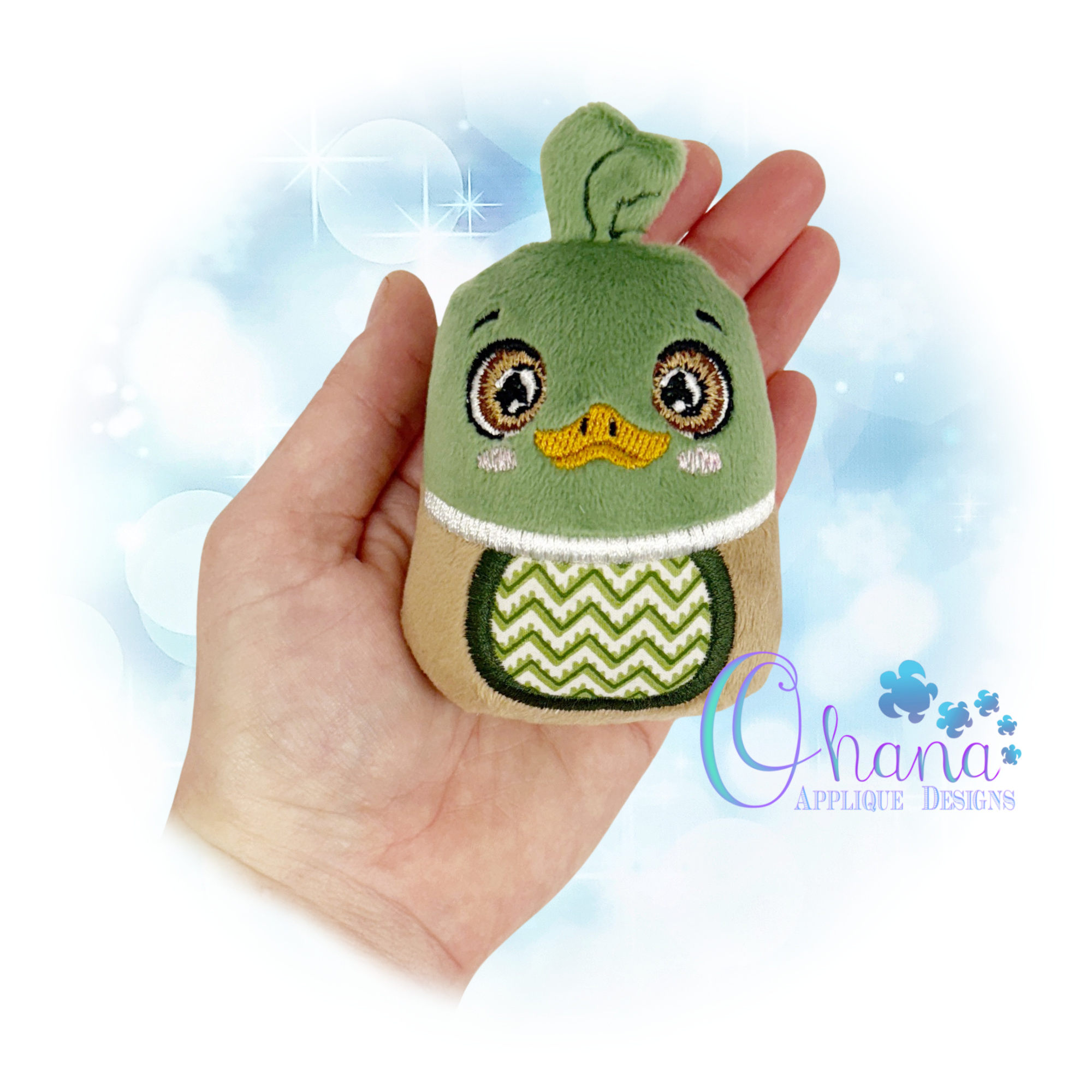 Duck Egglet Stuffie Embroidery