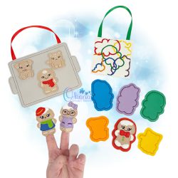 Gingerbread Family Finger Puppets