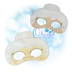 Mrs Claus Pretend Mask Embroidery