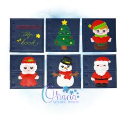 Christmas Flip Book Embroidery