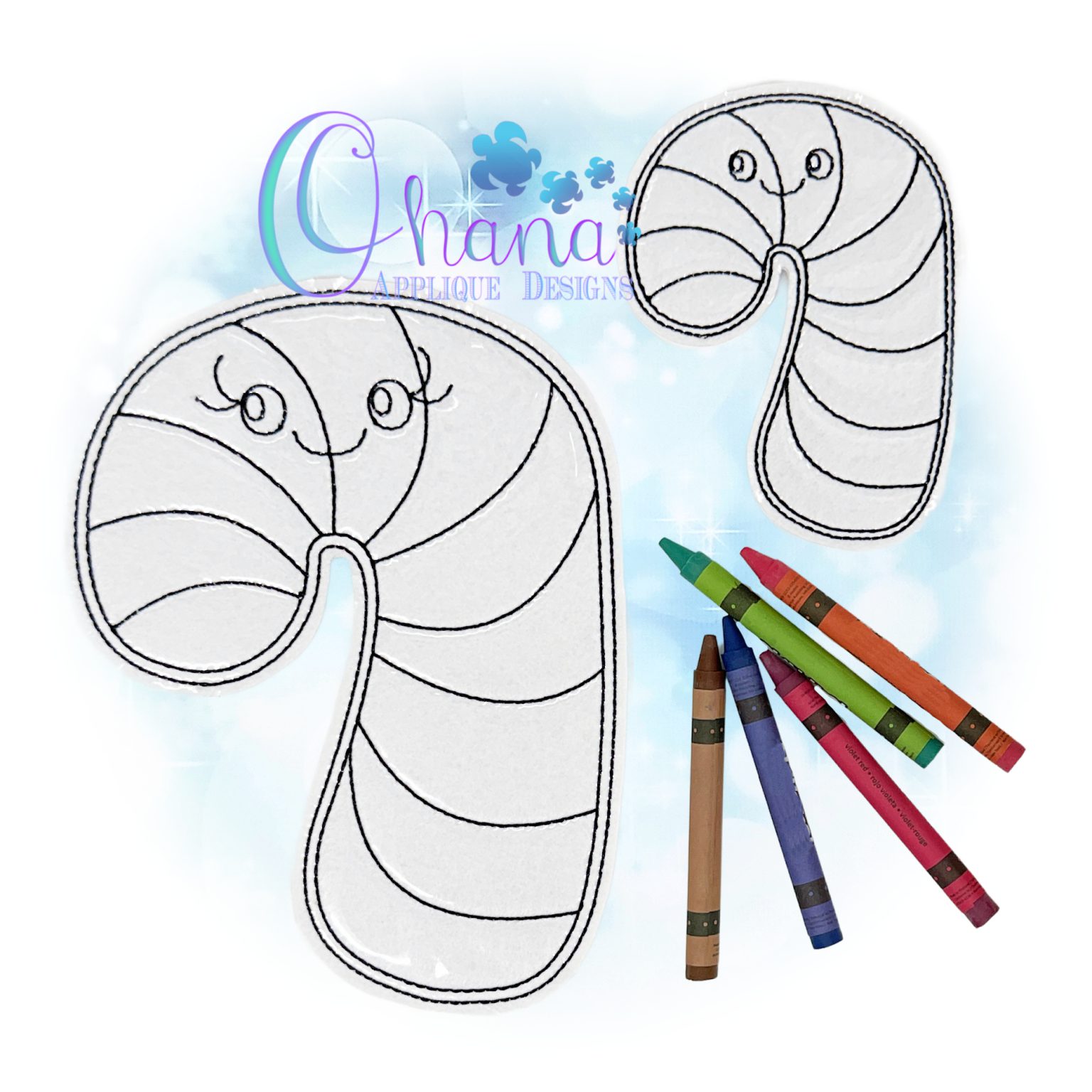 OAD 2511 Candy Cane FCD 2000 LA Candy Cane Flat Coloring