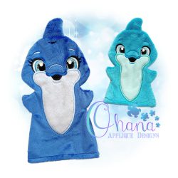 Dolphin Hand Puppet Embroidery