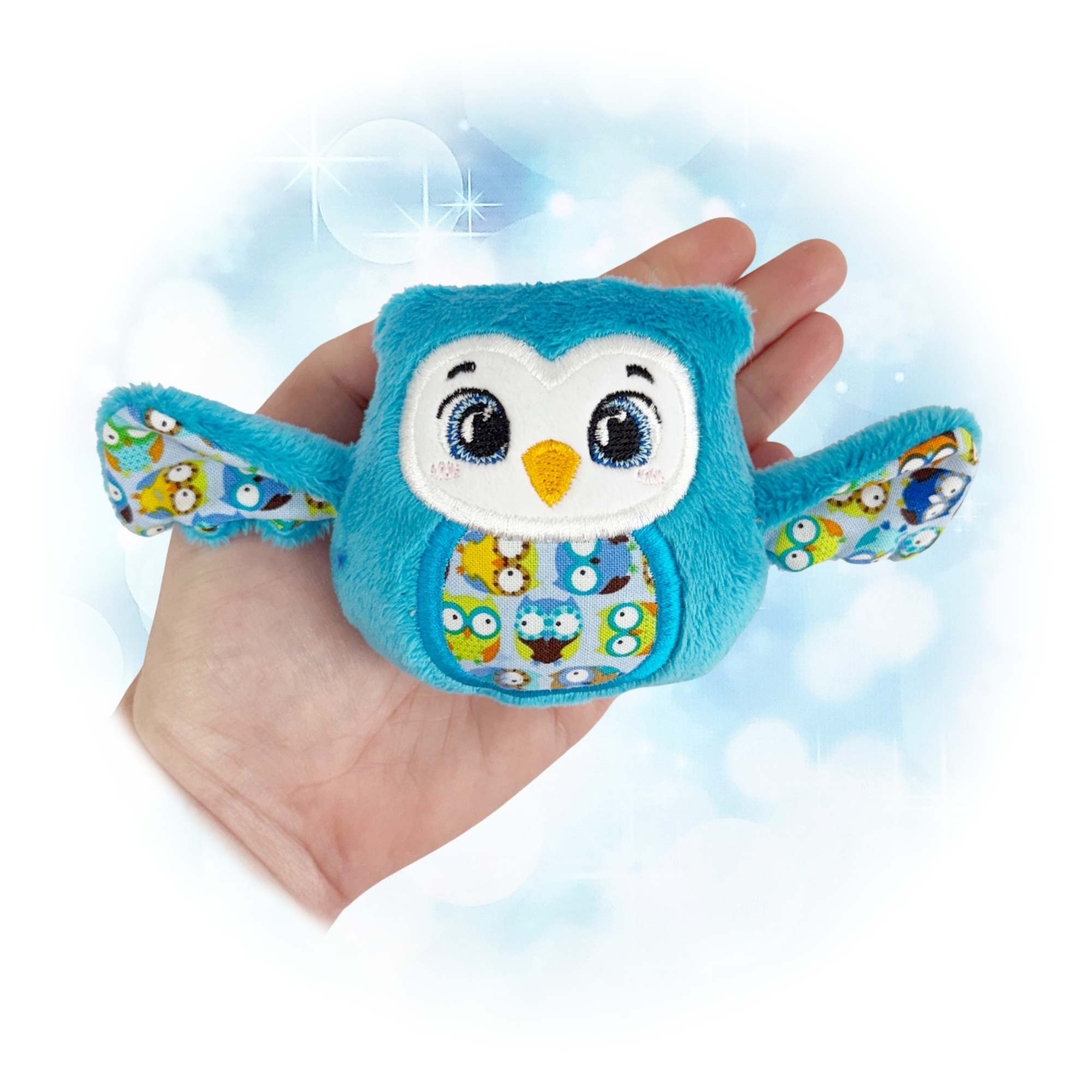 Owl Egglet Stuffie Embroidery