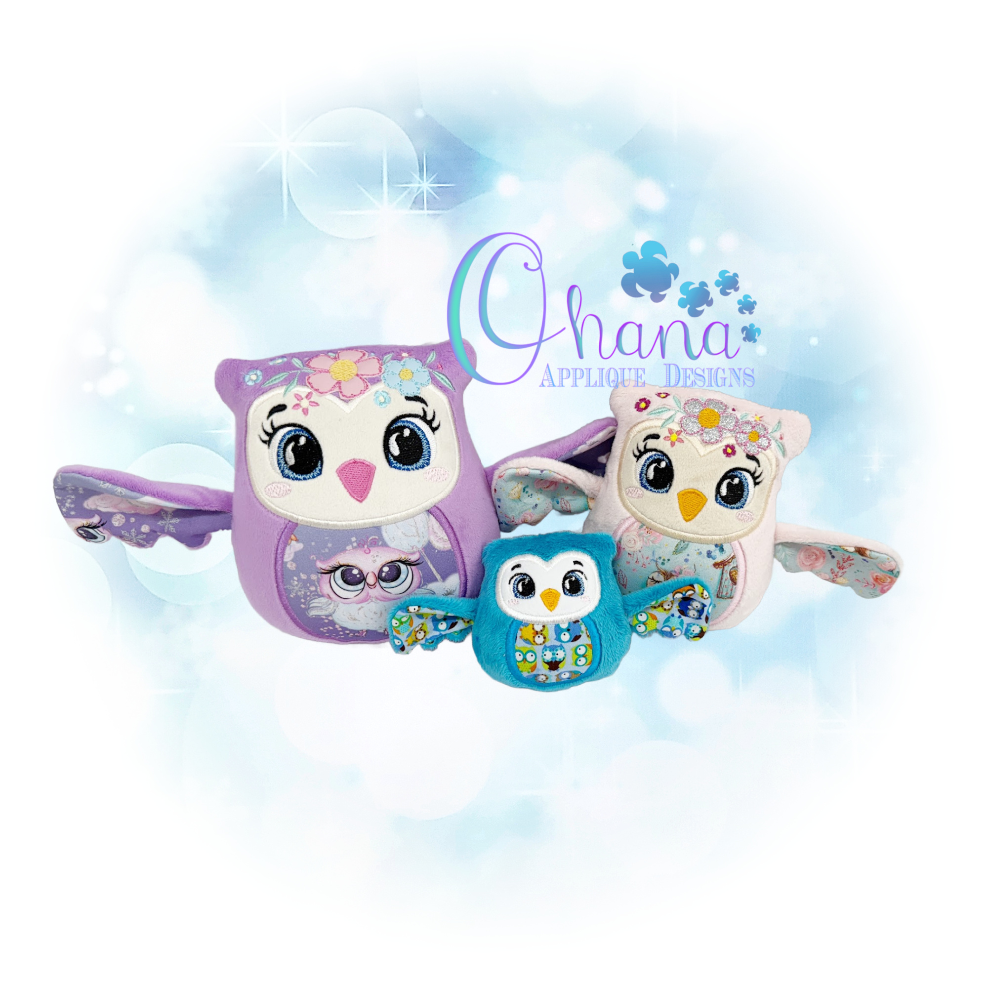 Owl Egglet Stuffie Embroidery