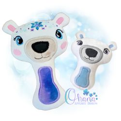 Polar Bear Rattle Embroidery