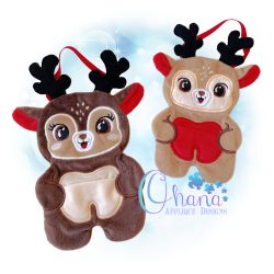 Reindeer Tooth Buddy Embroidery
