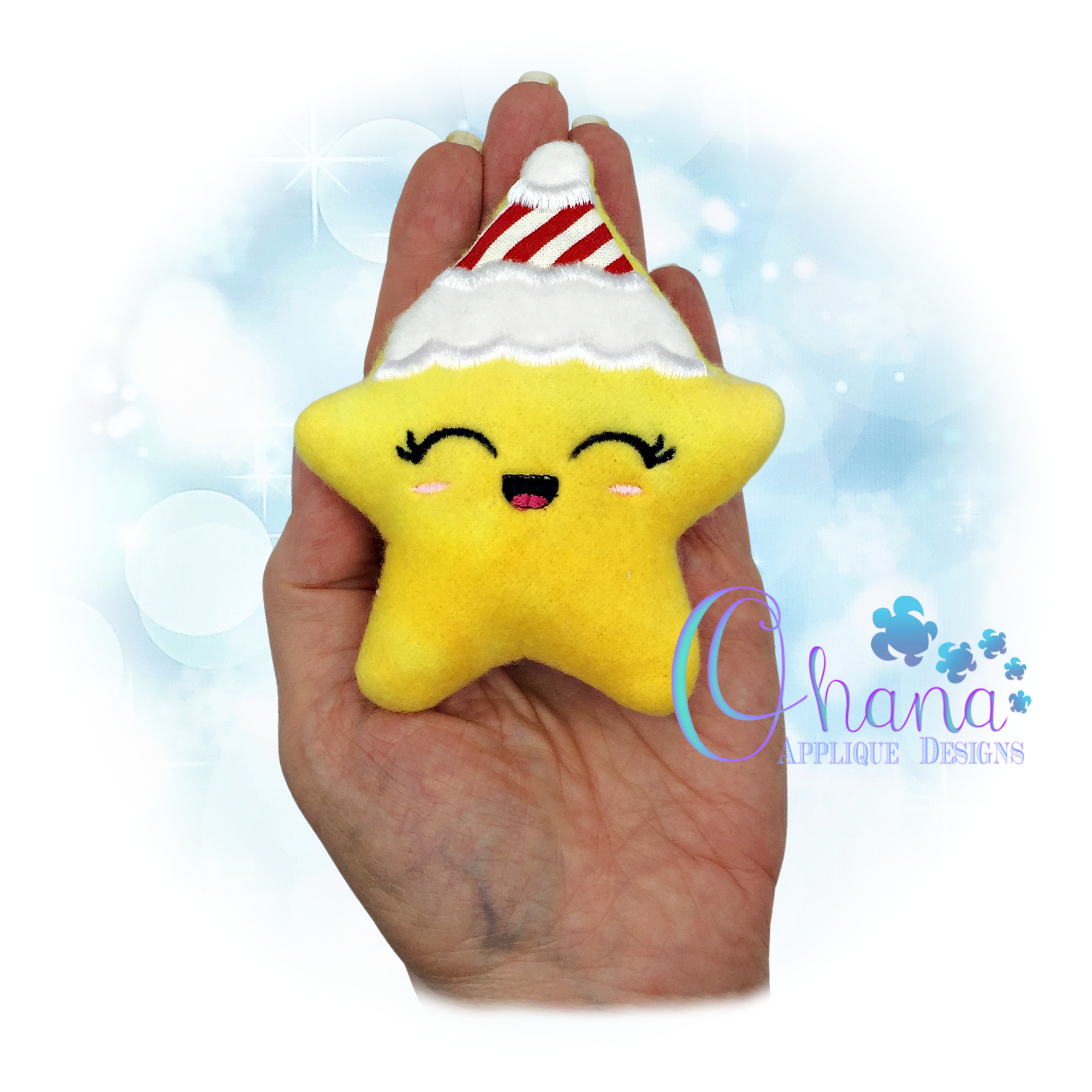 Santa Star Stuffie Embroidery