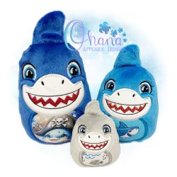 Shark Egglet Stuffie Embroidery