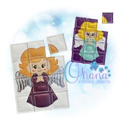 Angel Puzzle Embroidery Design