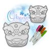 OAD 2512 Chinese Lion FCD 2000 MA Chinese Lion Flat Coloring