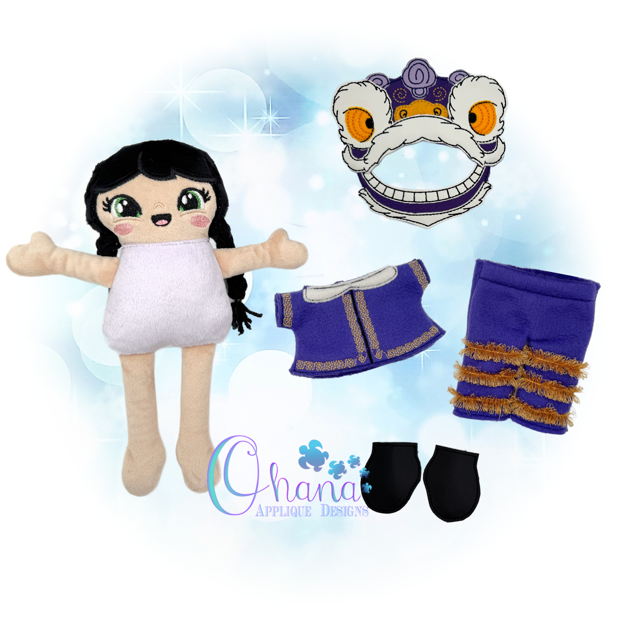 OAD 2512 Chinese New Year Lion Dance DU Doll 2000 RG copy 2 Lion Dance Dress Up