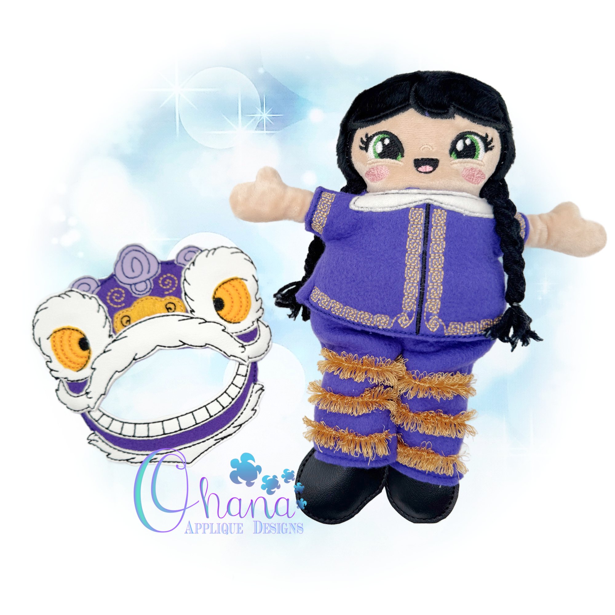 OAD 2512 Chinese New Year Lion Dance DU Doll 2000 RG copy Lion Dance Dress Up