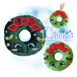 Christmas Wreath Stuffie Embroidery