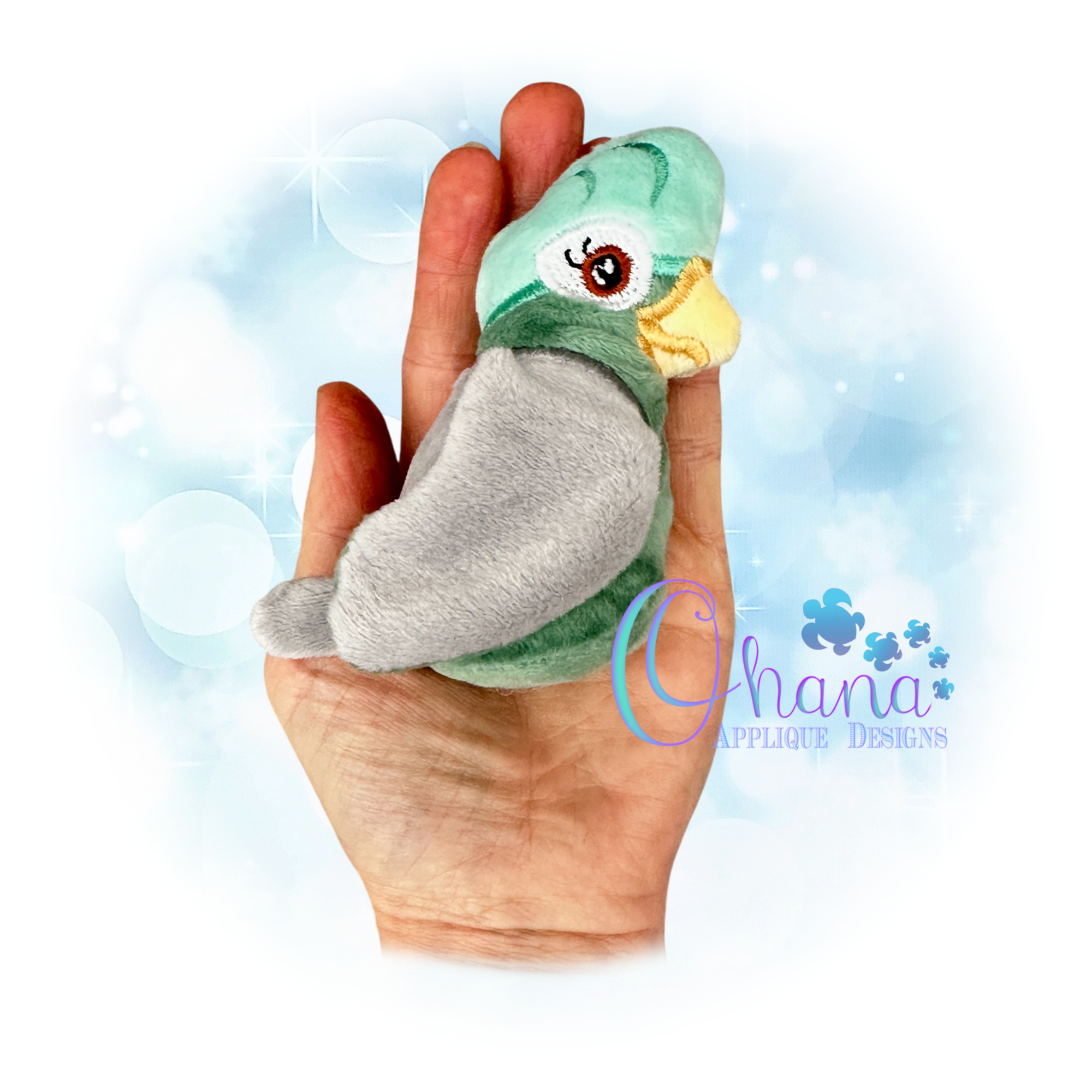 3D Galah Stuffie Embroidery Design