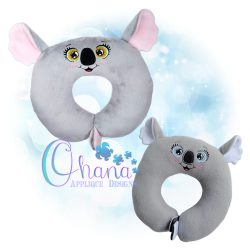 Koala Travel Pillow Embroidery