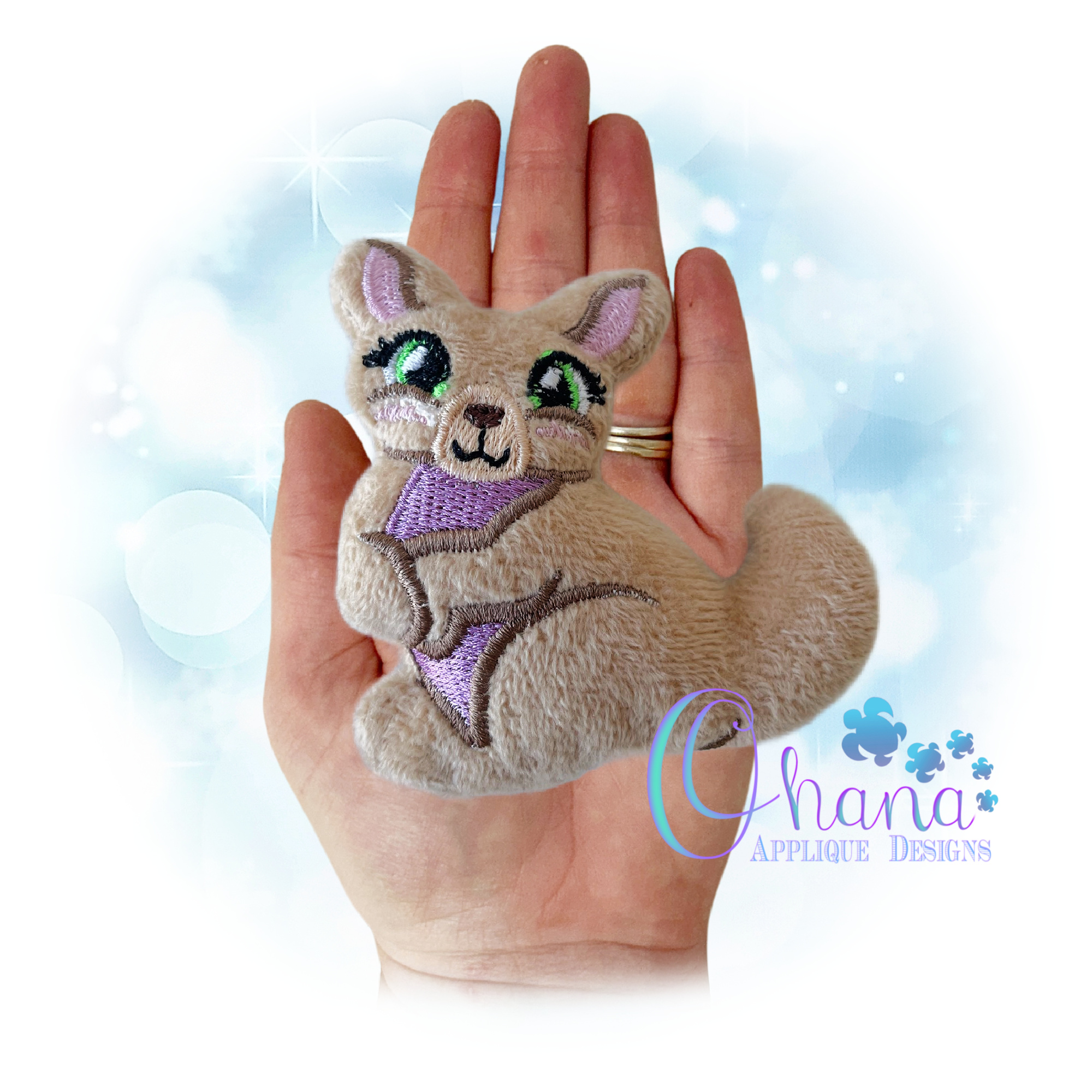 Kora Kangaroo Stuffie Embroidery