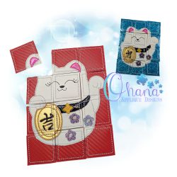 Lucky Cat Puzzle Embroidery