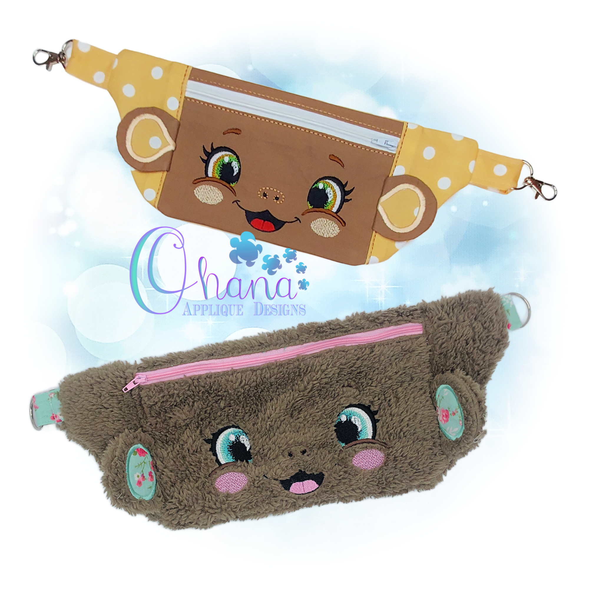 OAD 2512 Monkey Hip Bag 2000 EC MH Monkey Hip Bag Embroidery