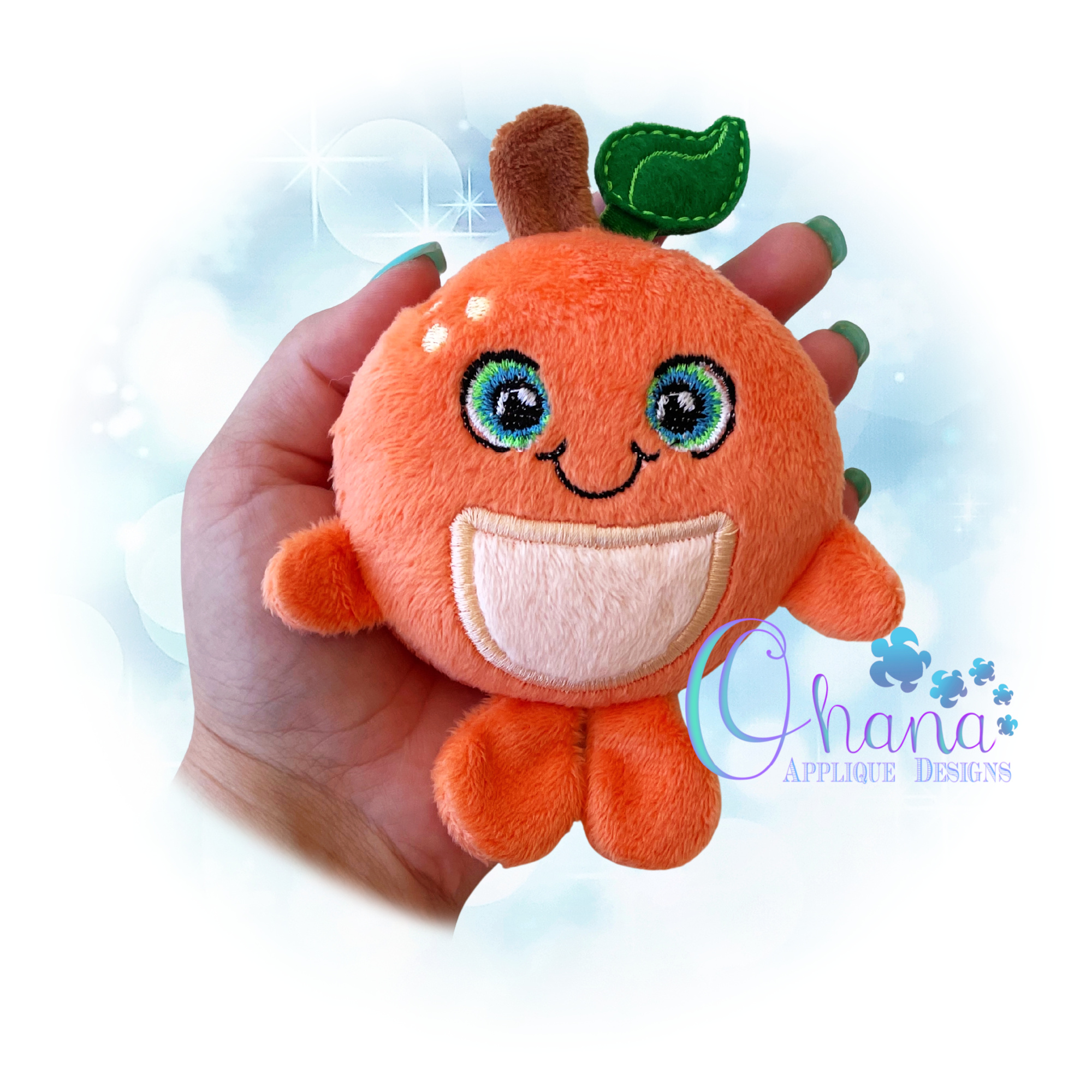 Orange Stuffie Embroidery Design