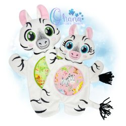 Zebra Flat Body Lovey