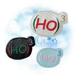 Christmas (HO)3 Feltie Embroidery