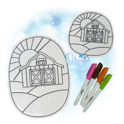Barn Flat Coloring Doll