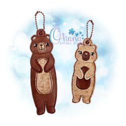 Bonnie Bear Bookmark Embroidery