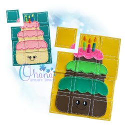 Birthday Cake Puzzle Embroidery