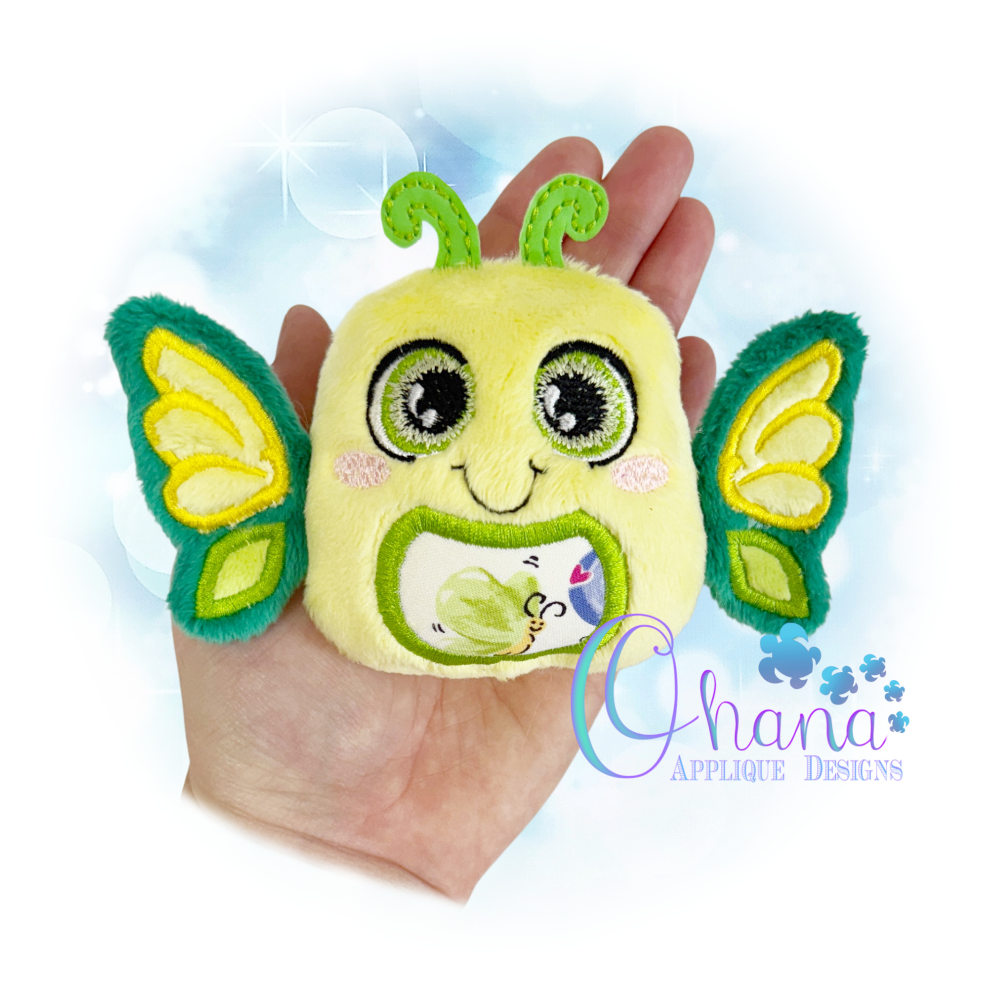 Butterfly Egglet Stuffie Embroidery