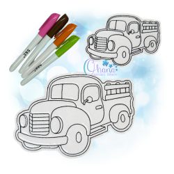 Farm Truck Flat Coloring