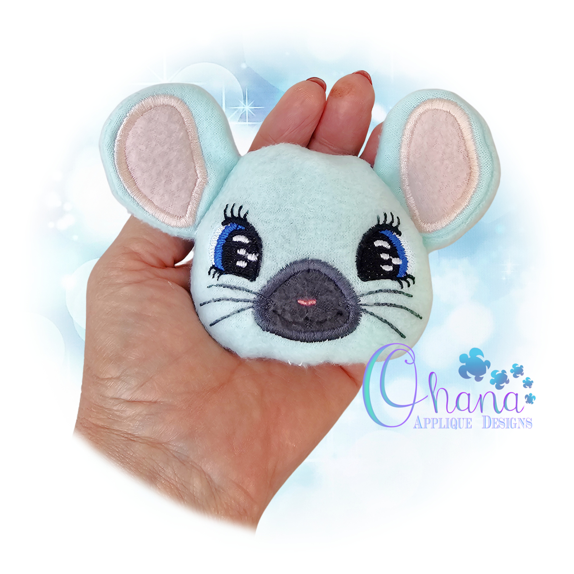 OAD 2601 Mouse Pillow Stuffie 2000 RK Mouse Head Pillow Stuffie