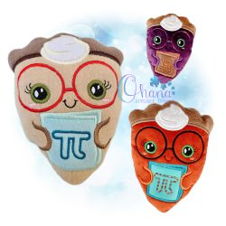 Pi Pie Stuffie Embroidery