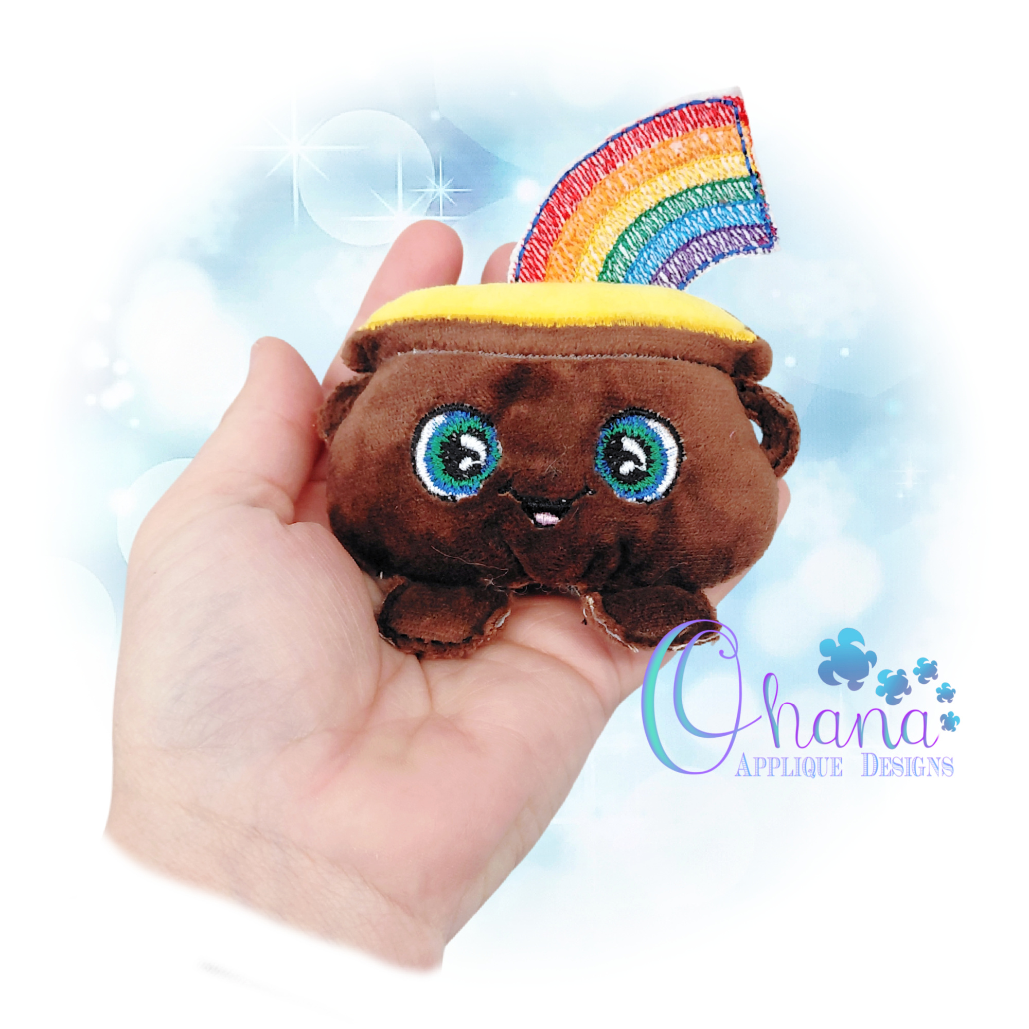 OAD 2601 Pot of Gold Stuffie 2000 HK Pot of Gold Stuffie Embroidery