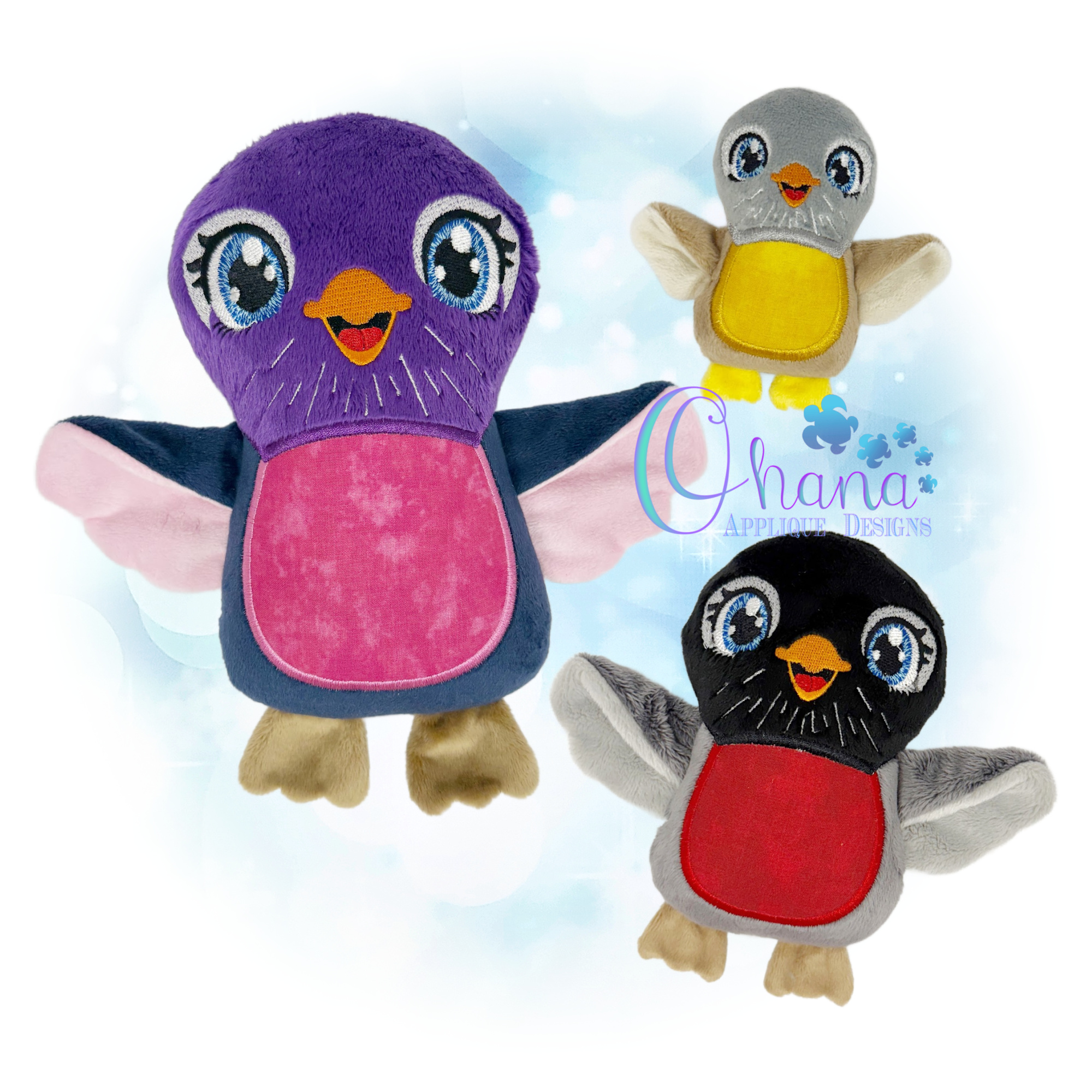 Reba Robin Stuffie Embroidery