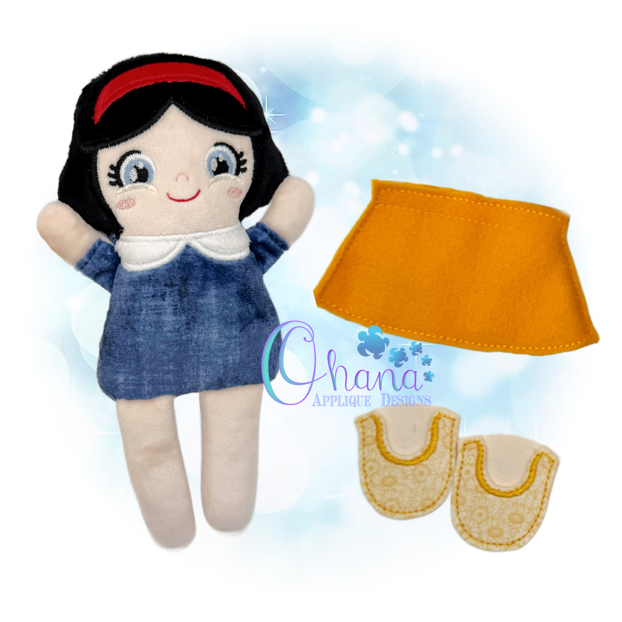 Snow White Stuffie Embroidery