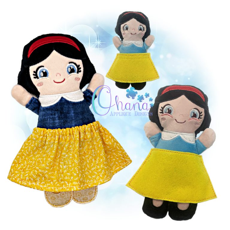 Snow White Stuffie Embroidery