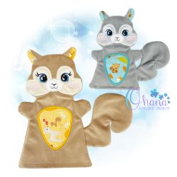 Squirrel Hand Puppet Embroidery