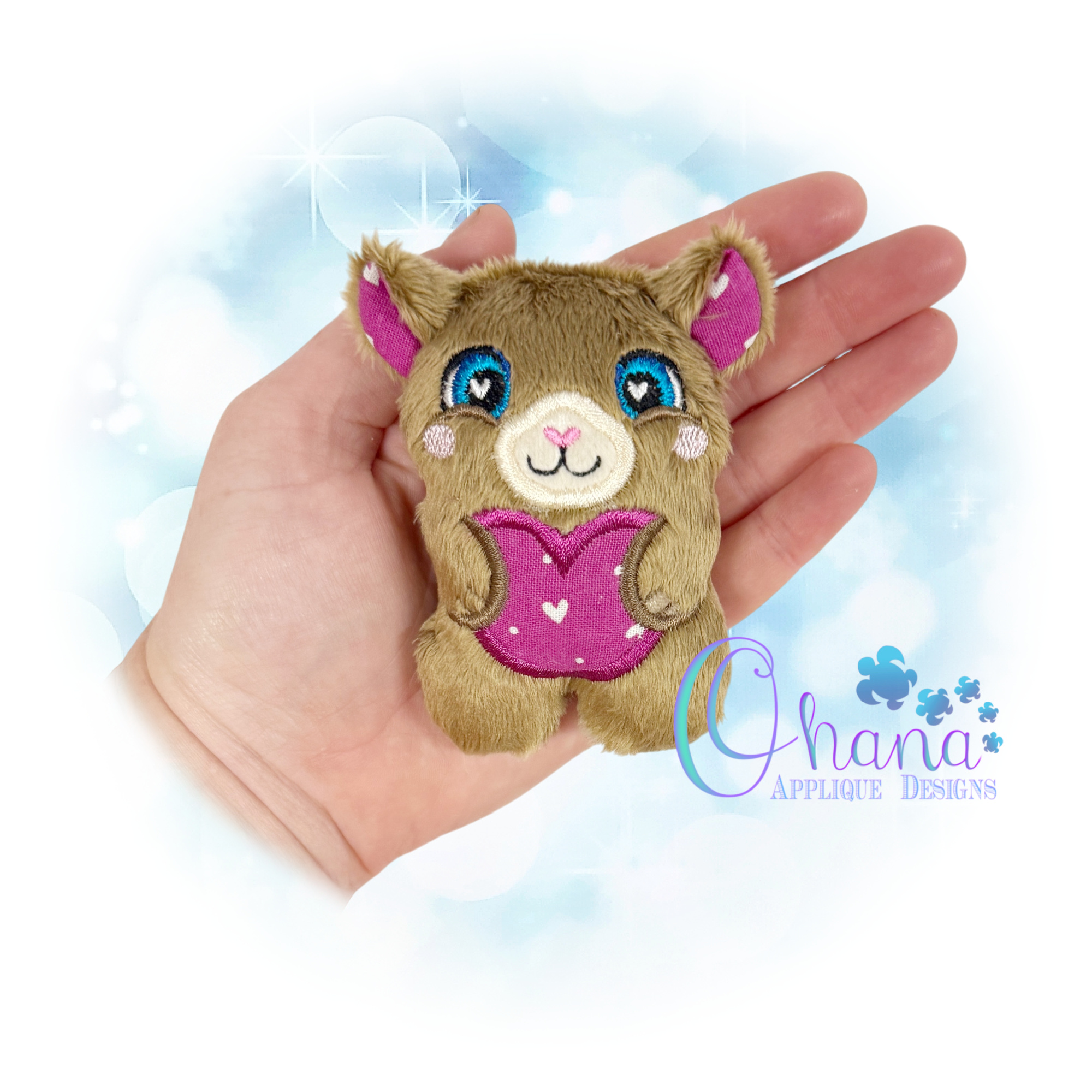 OAD 2601 Valentine Bear Stuffie 2000 LA Valentine Bear Stuffie Embroidery