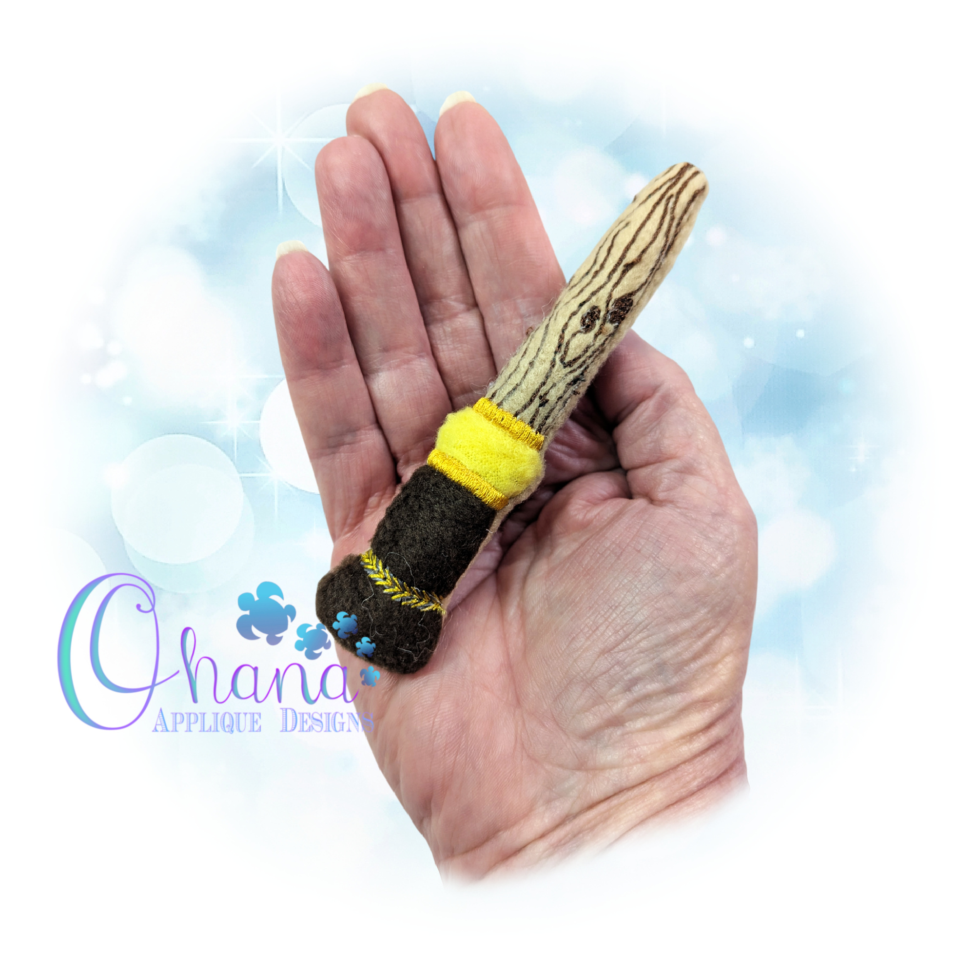 Wizard Wand Stuffie Embroidery