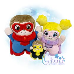 Huggable Super Hero Stuffie Embroidery